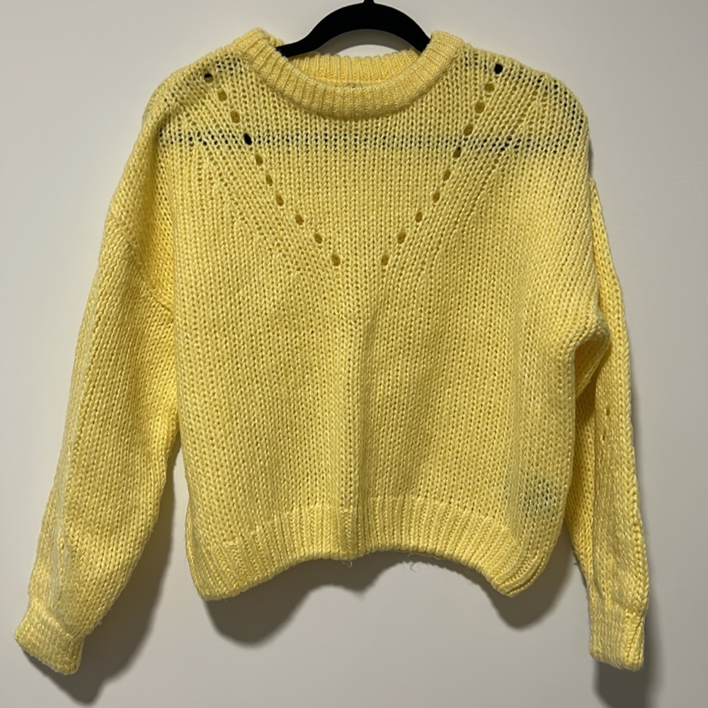 H&M yellow sweater